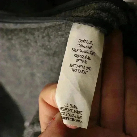 LL Bean Bellandi fabric made in Italy jacket women size L (PET)  100% wool - Picture 9 of 16